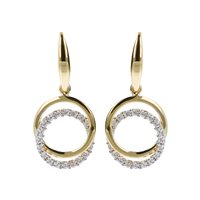 Boucles d'oreilles Milor Femme in Or WSGD90078.BICOLOR